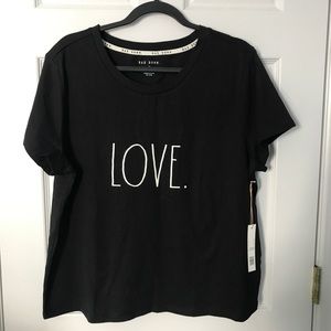 RAE DUNN. | LOVE T-shirt | Black | 1X